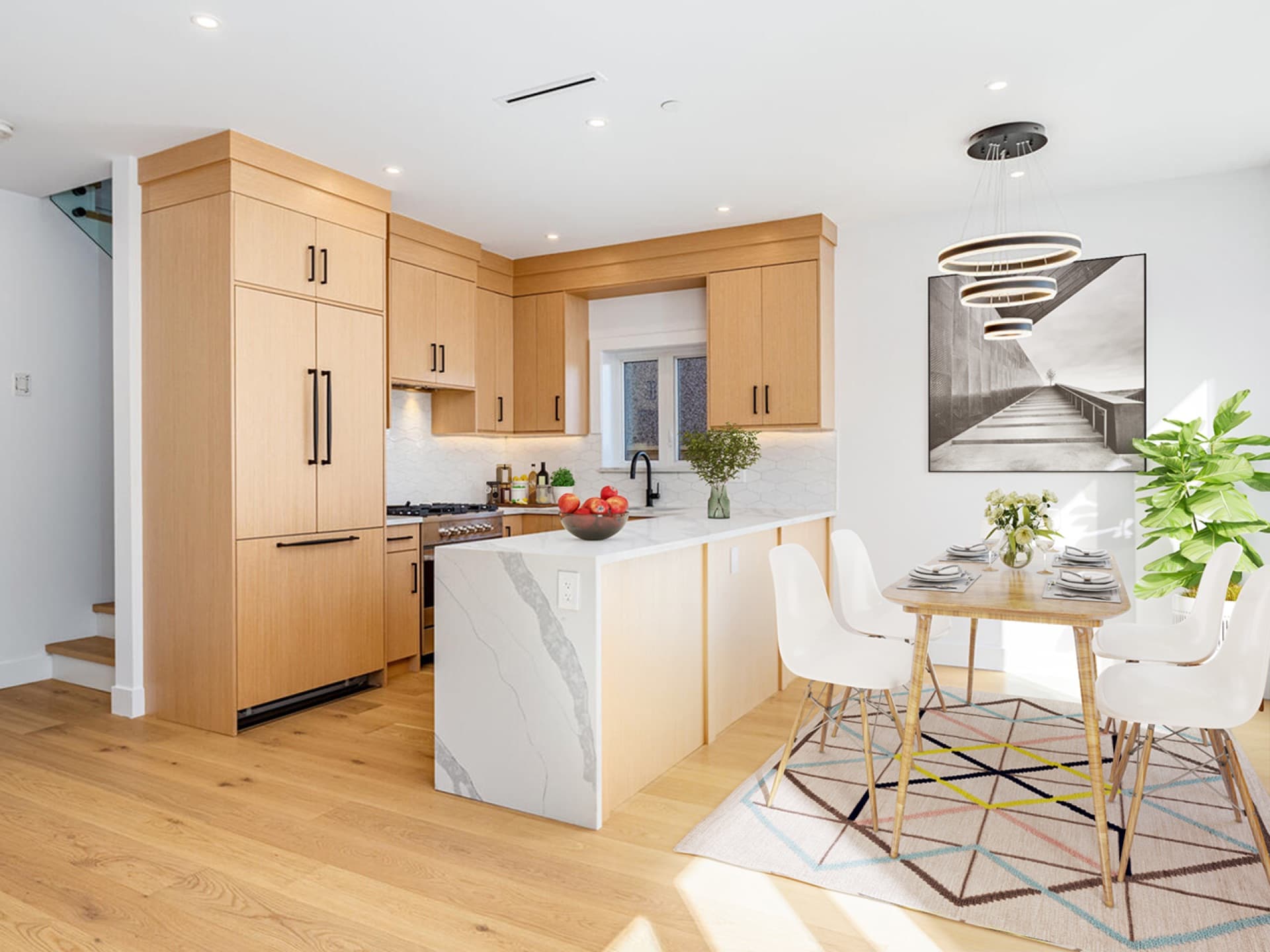 Living, kitchen and dining area — 1748 E 15th Avenue