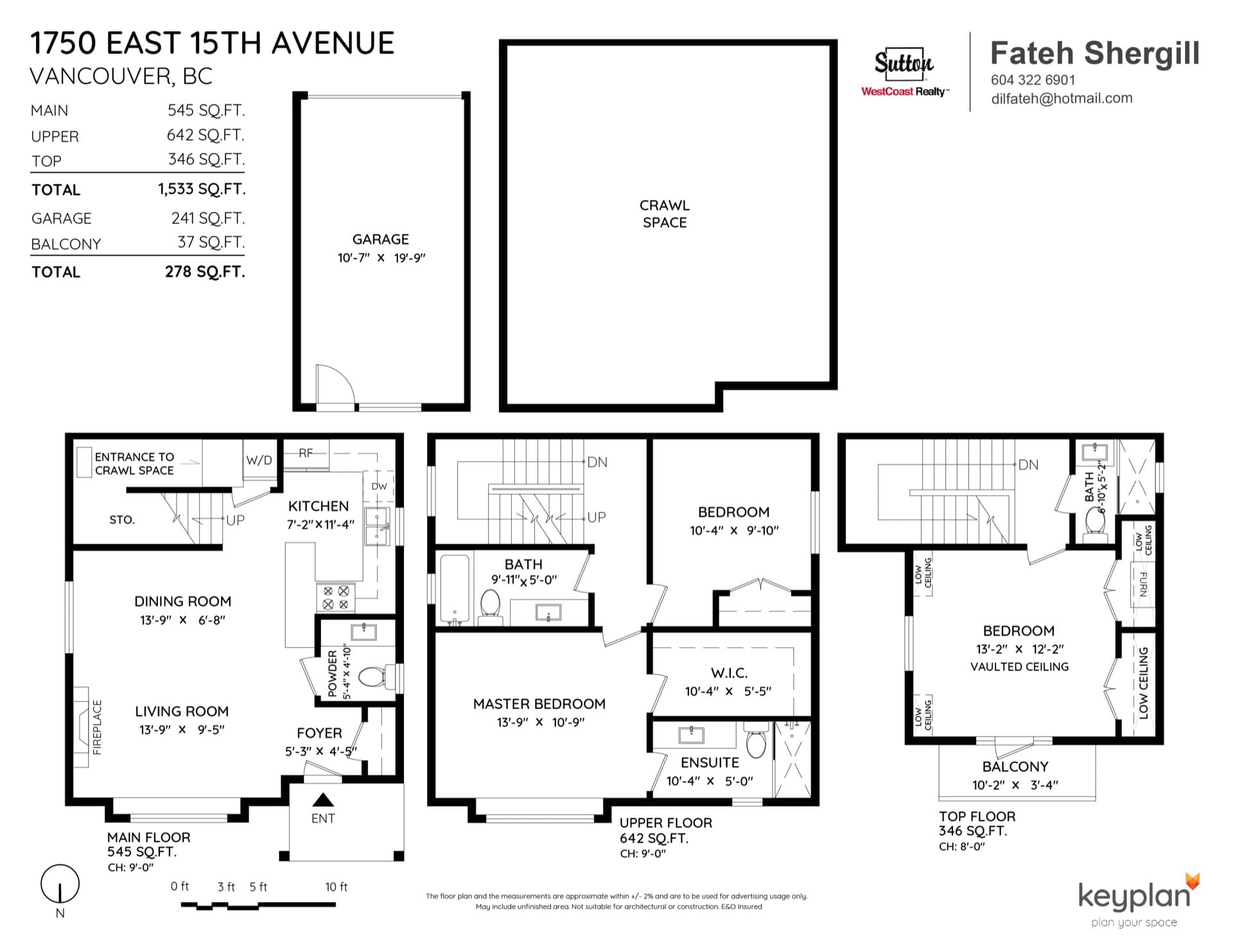 Floor plan — 1750 E 15th Avenue
