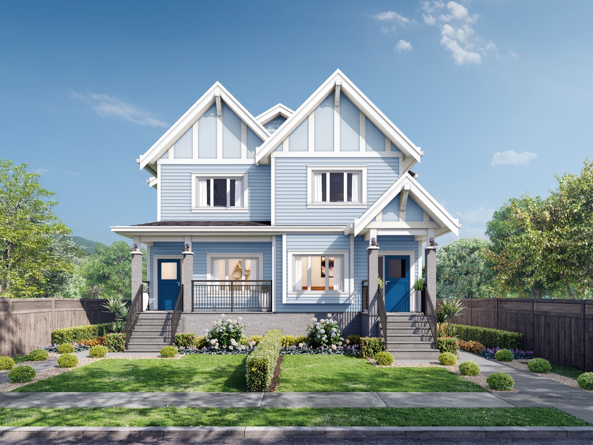 Exterior rendering — 2646 E 56th Avenue, Fraserview
