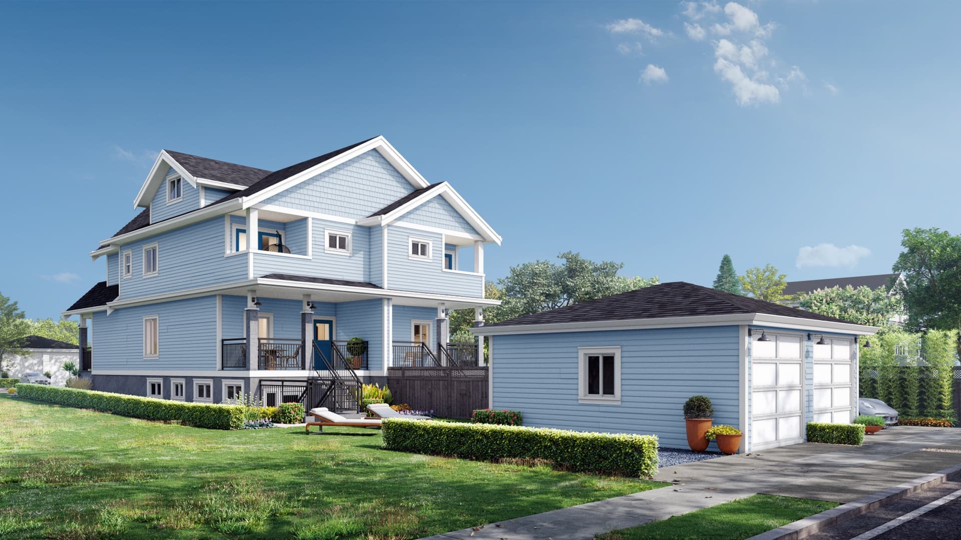 Exterior rendering — 2646 E 56th Avenue