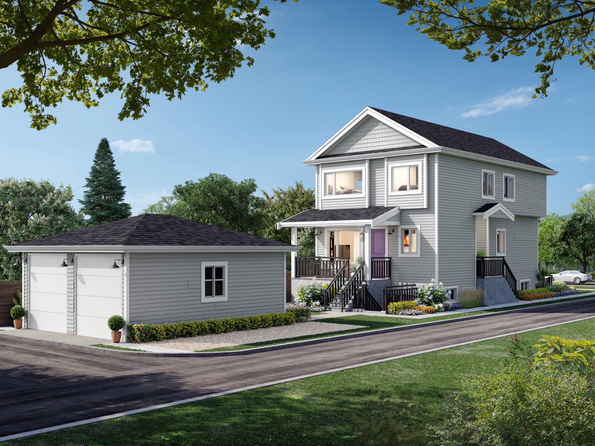 Exterior rendering — 670 E 52nd Avenue
