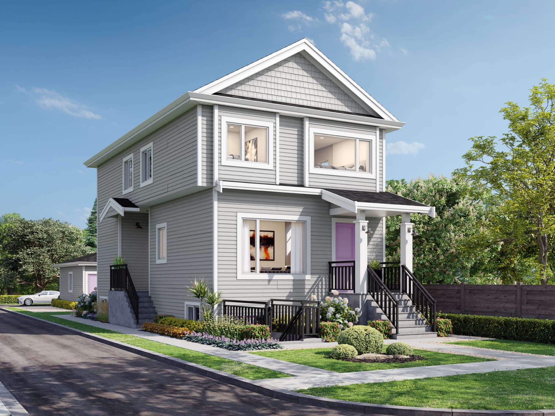 Exterior rendering — 672 E 52nd Avenue, South Vancouver