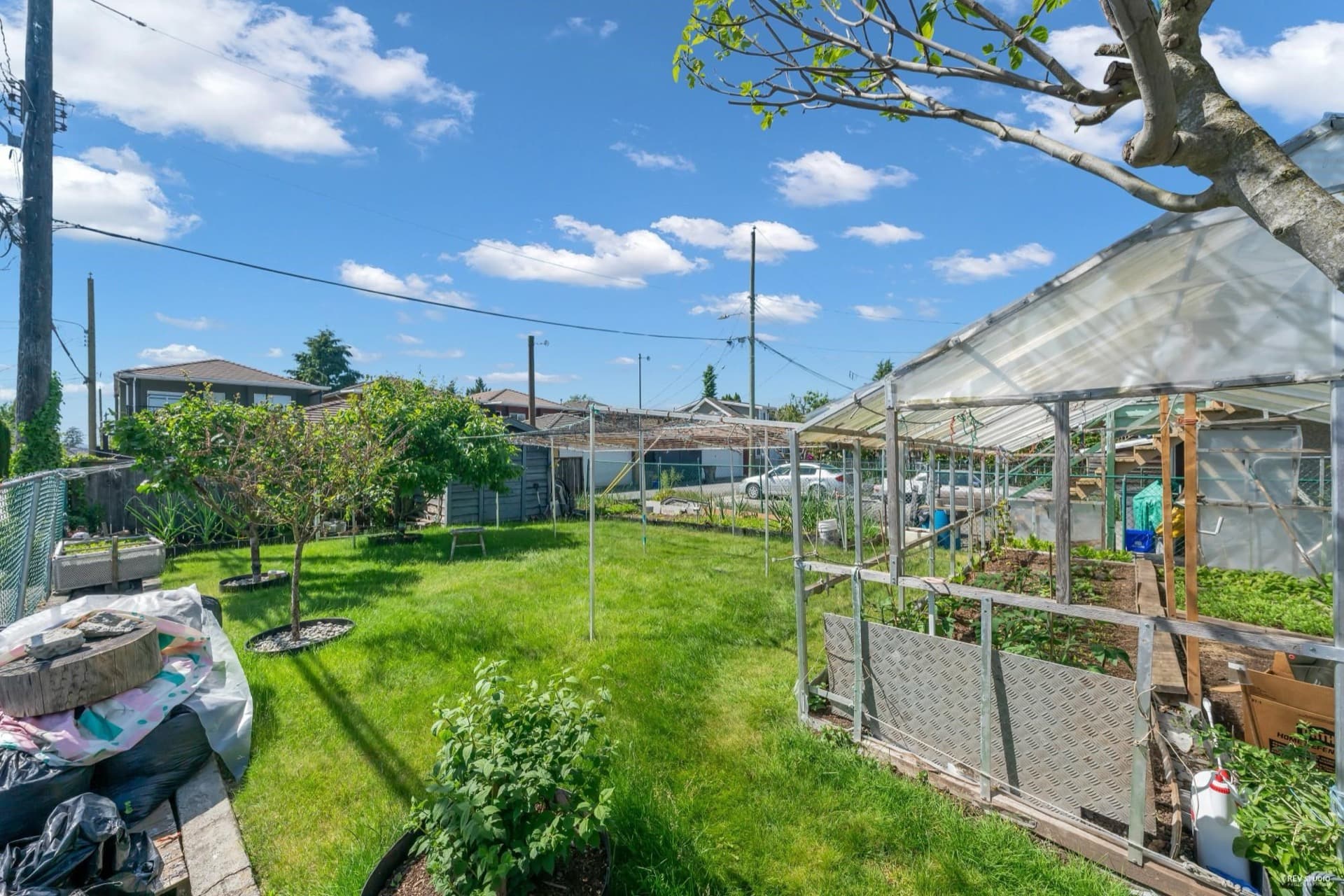 Backyard garden — 7247 Inverness Street