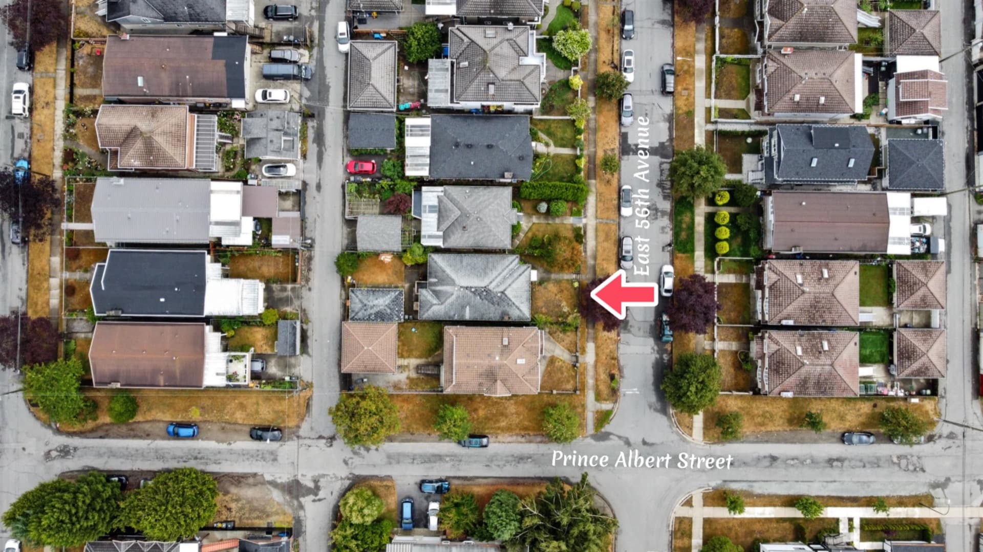 Aerial view — 815 E 56th Avenue